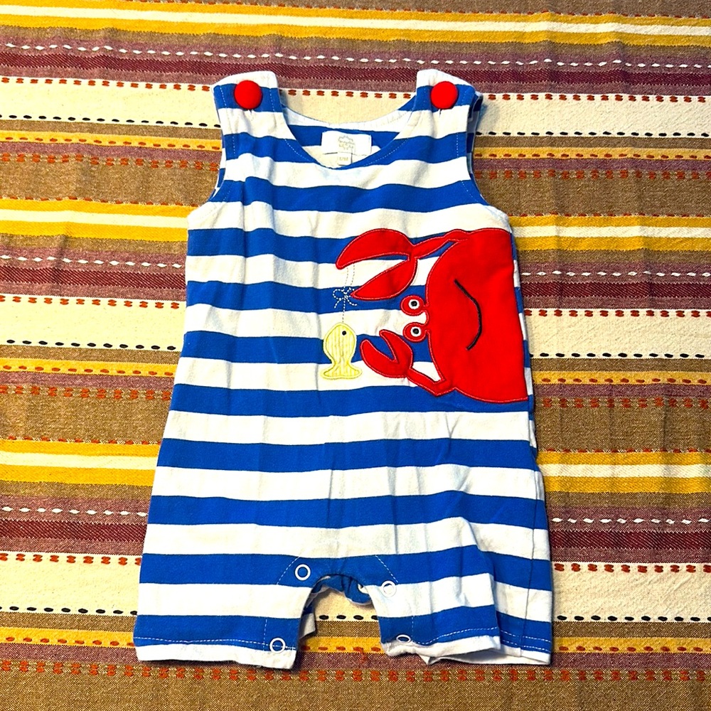 Blue striped crab shortall.